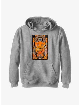 Disney 100 The Lion King Deco Art Youth Hoodie, , hi-res