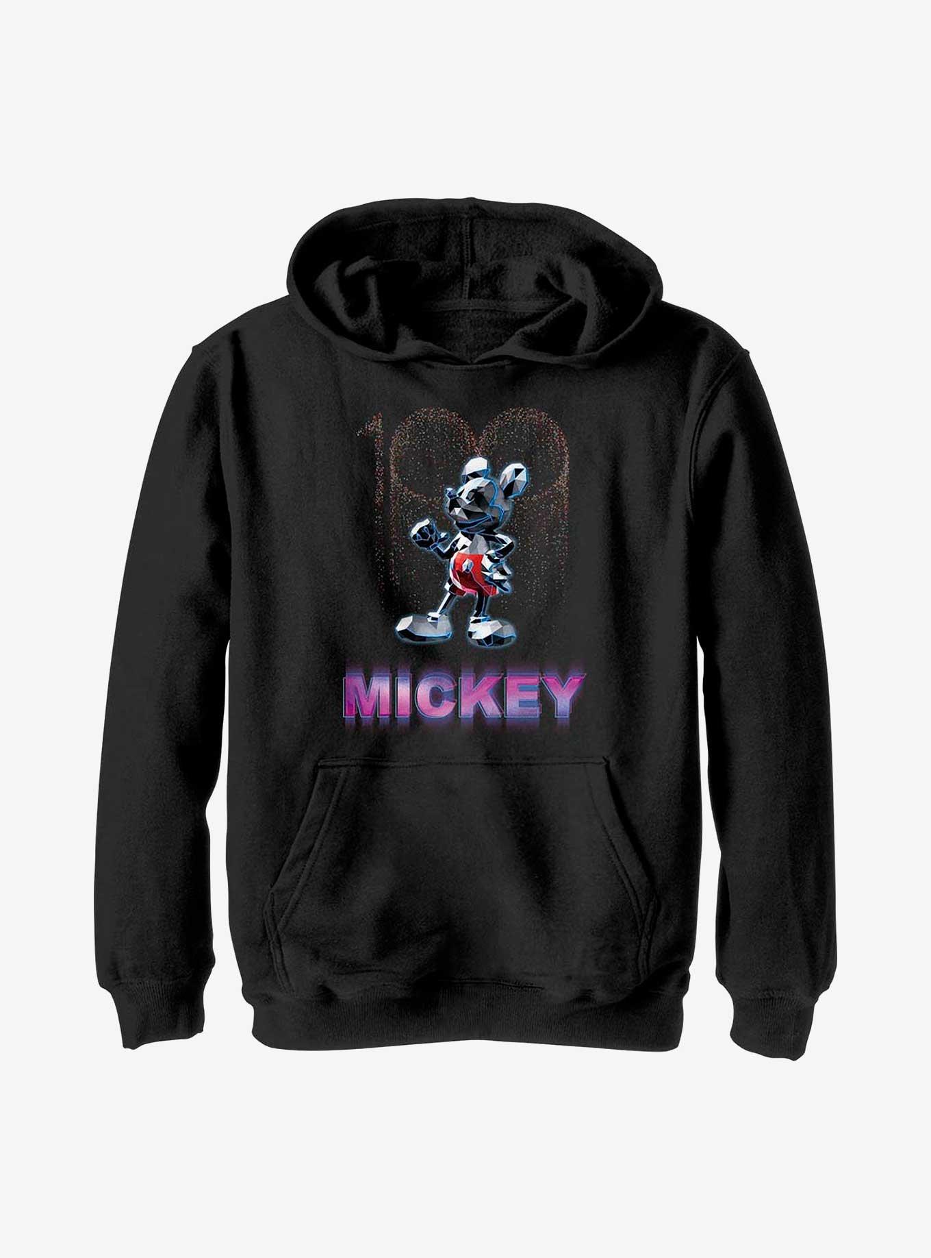 Disney 100 Mickey Mouse Metaverse Mickey Youth Hoodie, BLACK, hi-res