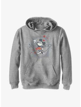 Disney 100 Minnie Mouse Yoo Hoo Minnie Youth Hoodie, , hi-res