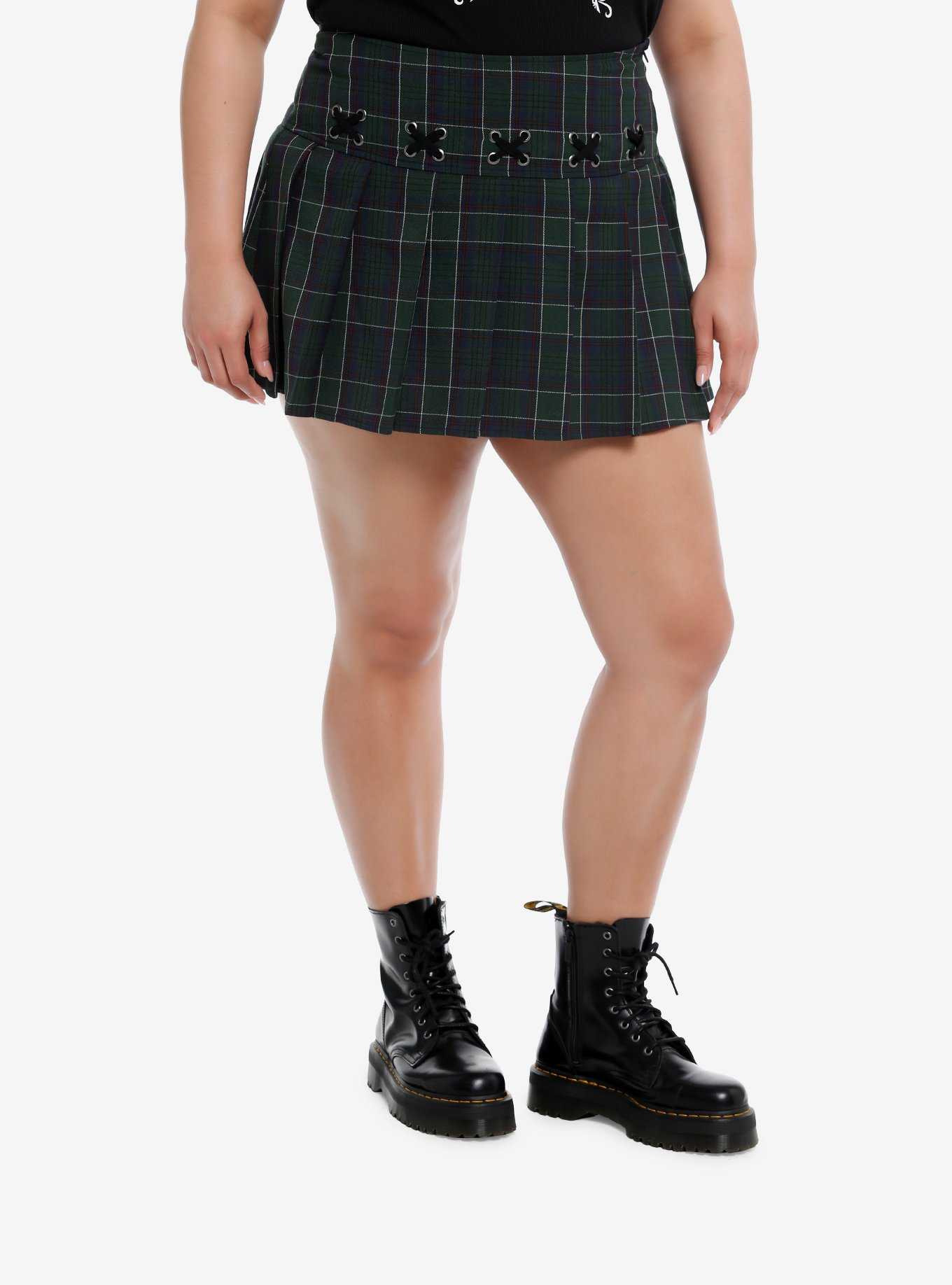 Plus size outlet plaid skirt 8x10