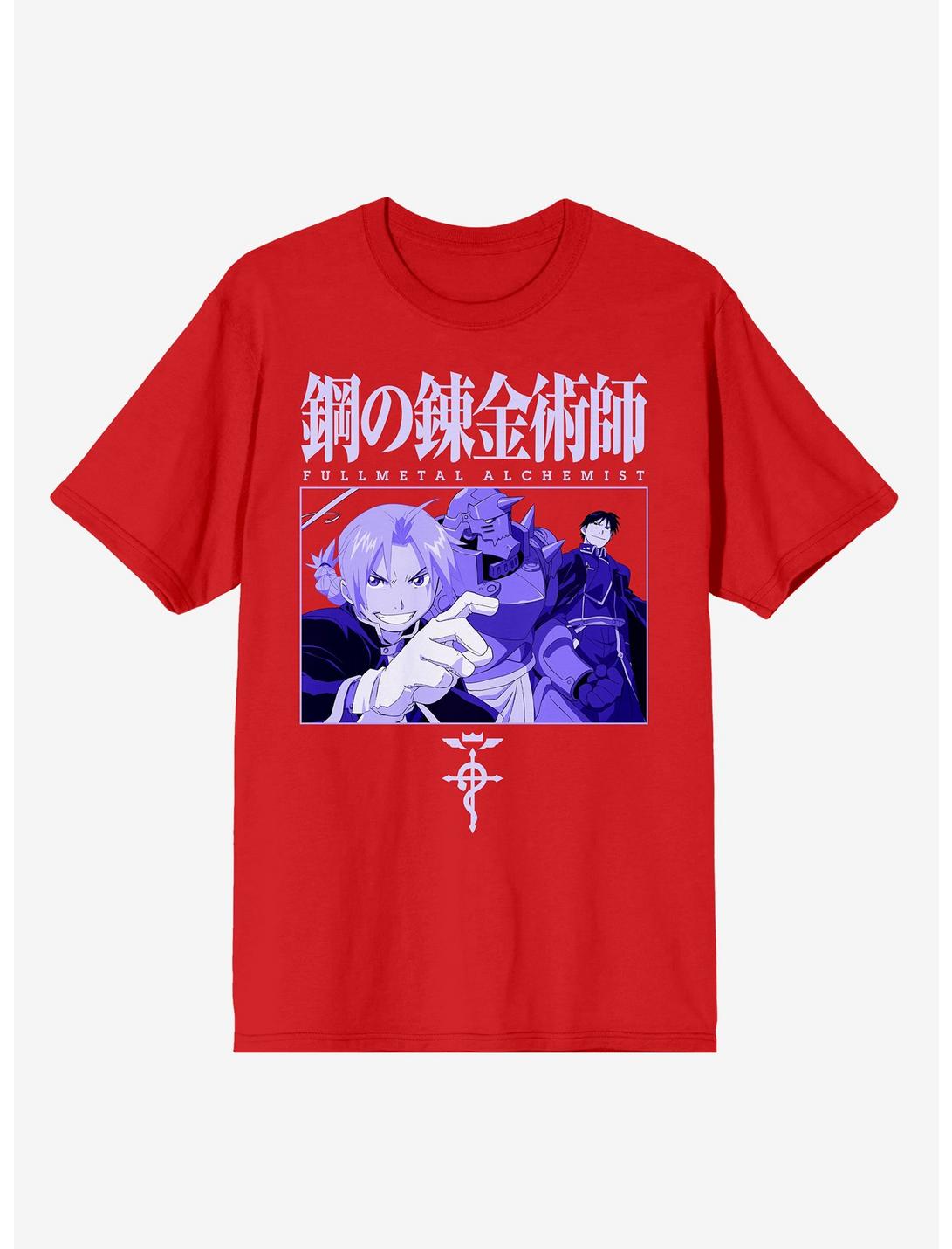 Fullmetal Alchemist Tonal Panel T-Shirt, RED, hi-res