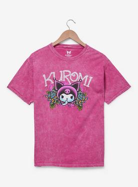 Sanrio Kuromi Floral Portrait Women's T-Shirt - BoxLunch Exclusive