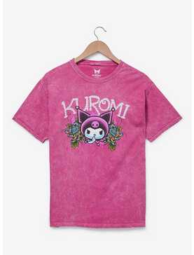 Sanrio Kuromi Floral Portrait Women's T-Shirt - BoxLunch Exclusive, , hi-res
