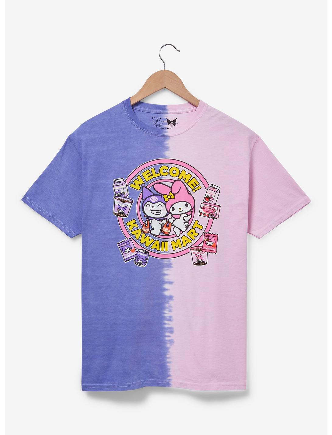 Sanrio Hello Kitty and Friends Kawaii Mart My Melody & Kuromi Split Dye T-Shirt - BoxLunch Exclusive, MULTI, hi-res