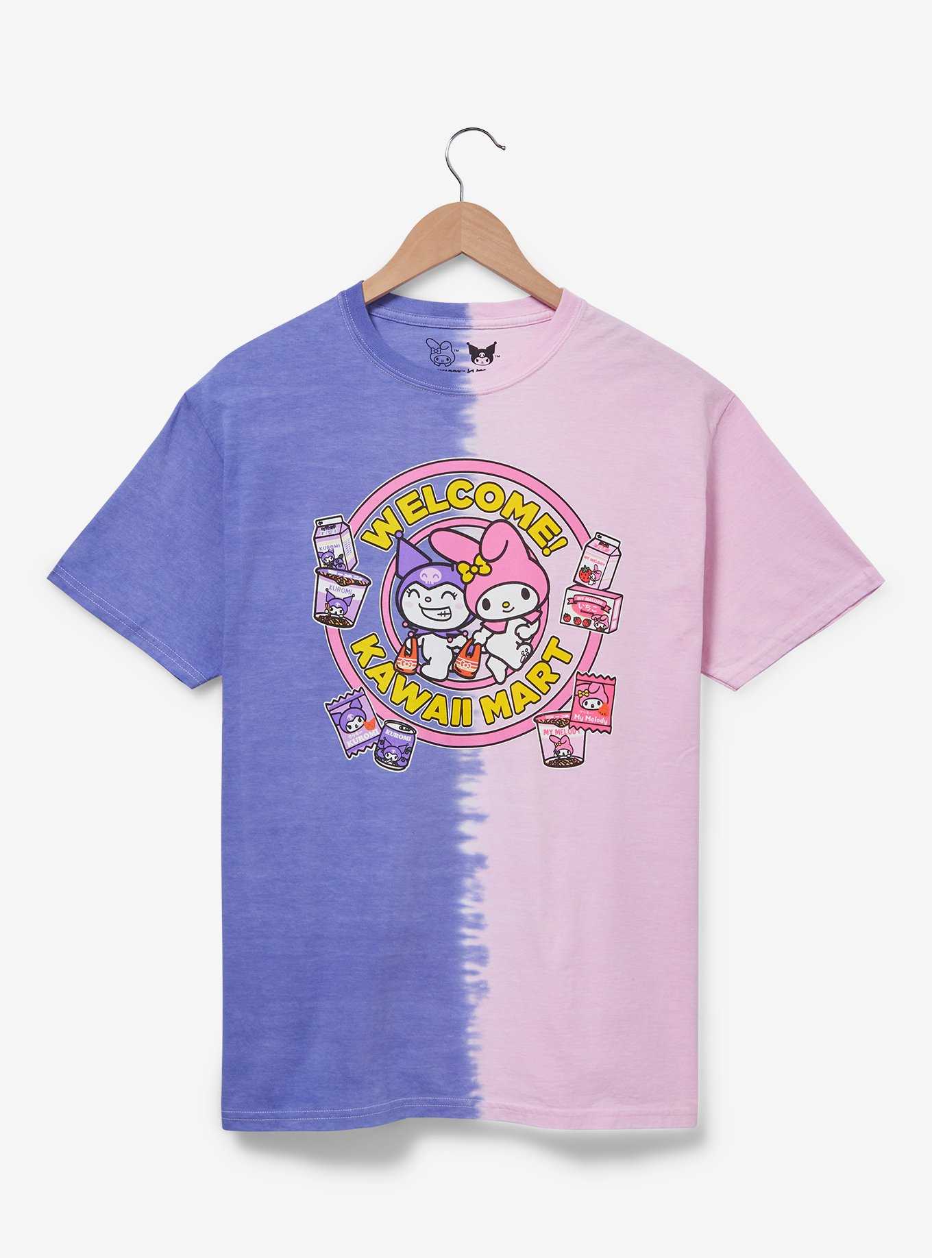 Sanrio Hello Kitty and Friends Kawaii Mart My Melody & Kuromi Split Dye T-Shirt - BoxLunch Exclusive, , hi-res