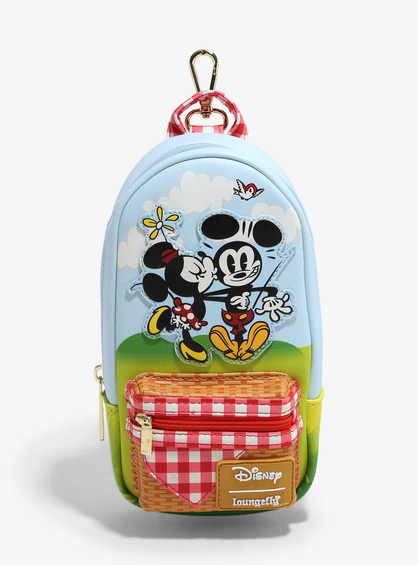 Loungefly Disney Mickey Mouse & Minnie Mouse Picnic Pencil Case, , hi-res