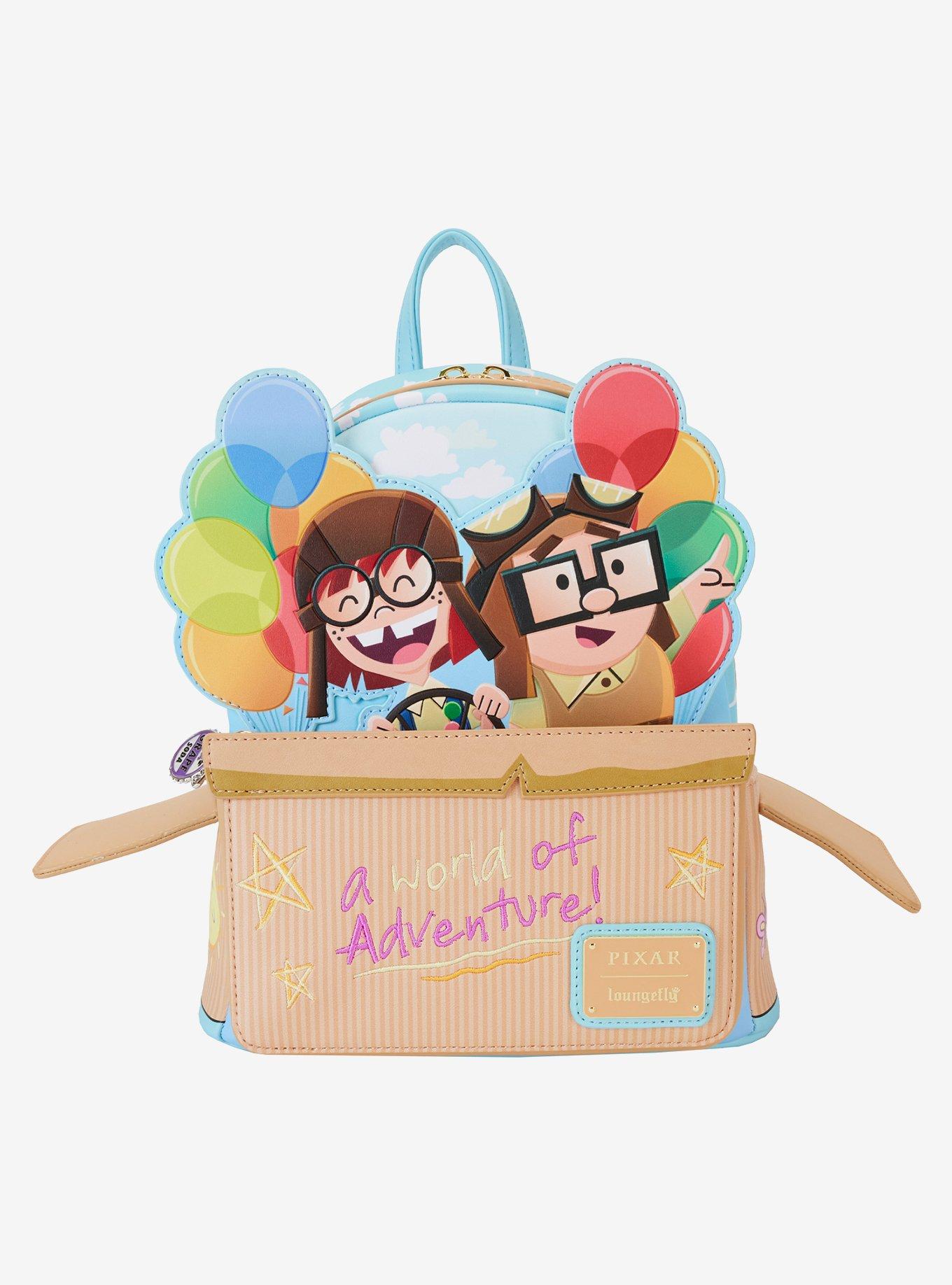 Loungefly Disney Pixar Up Carl & Ellie Cardboard Plane Mini Backpack