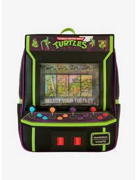Loungefly Teenage Mutant Ninja Turtles 40th Anniversary Glow-in-the-Dark Arcade Mini Backpack, , hi-res