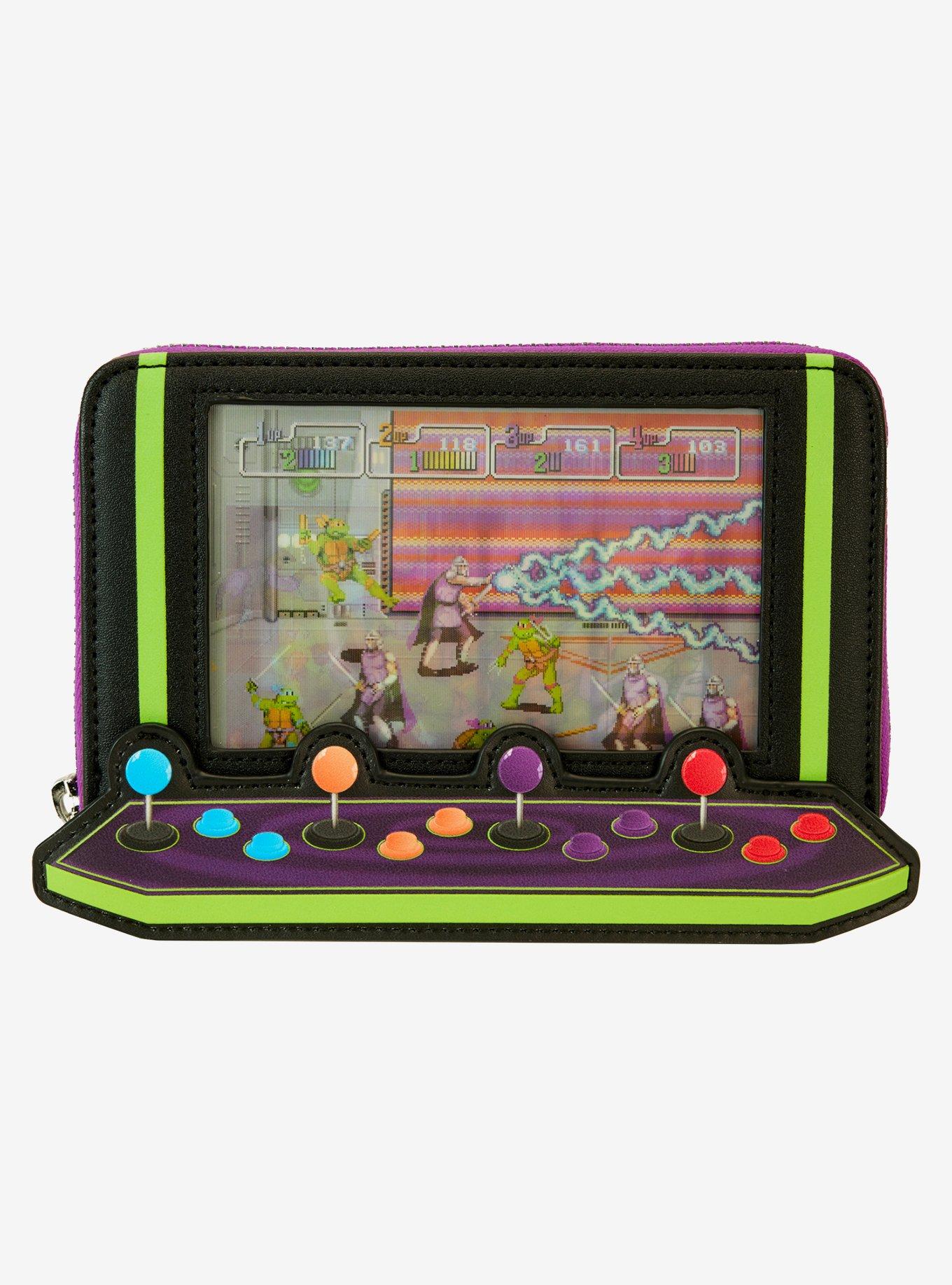 Loungefly Teenage Mutant Ninja Turtles Arcade Game Figural Zip Wallet, , hi-res