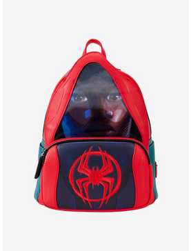 Loungefly Spider-Man: Across the Spider-Verse Miles Morales Hoodie Lenticular Mini Backpack, , hi-res
