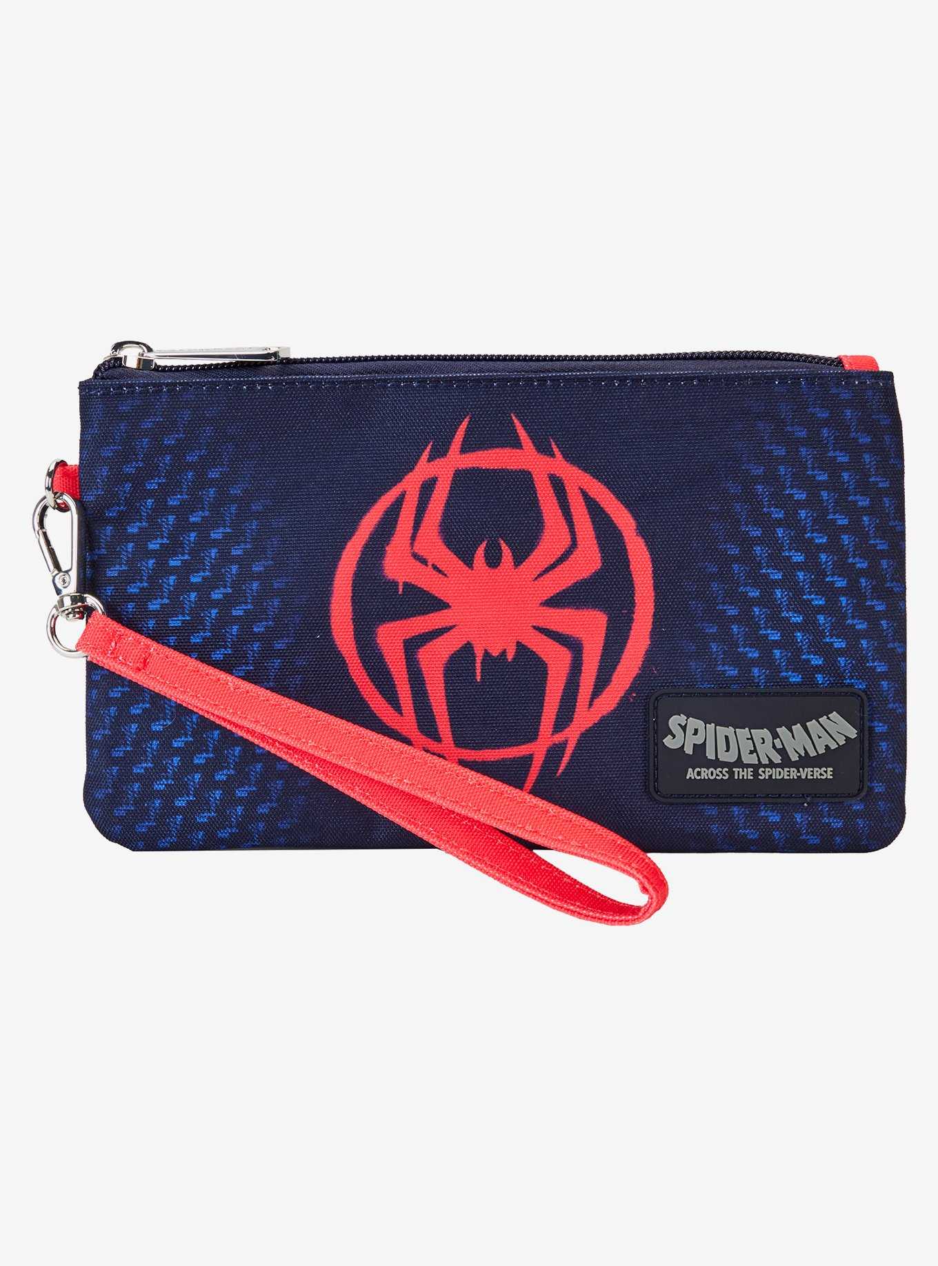 Loungefly Spider-Man: Across the Spider-Verse Miles Morales Suit Logo Wristlet, , hi-res