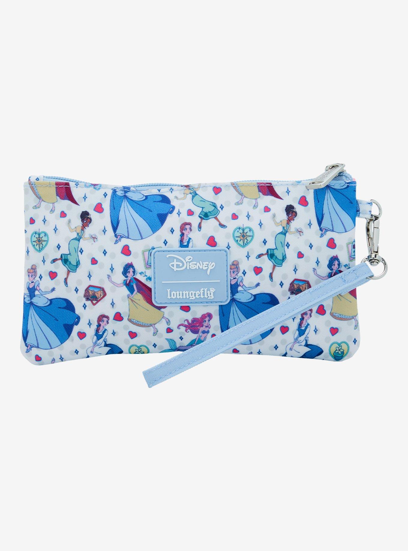 Loungefly Disney Princess Manga Allover Print Nylon Wristlet, , hi-res