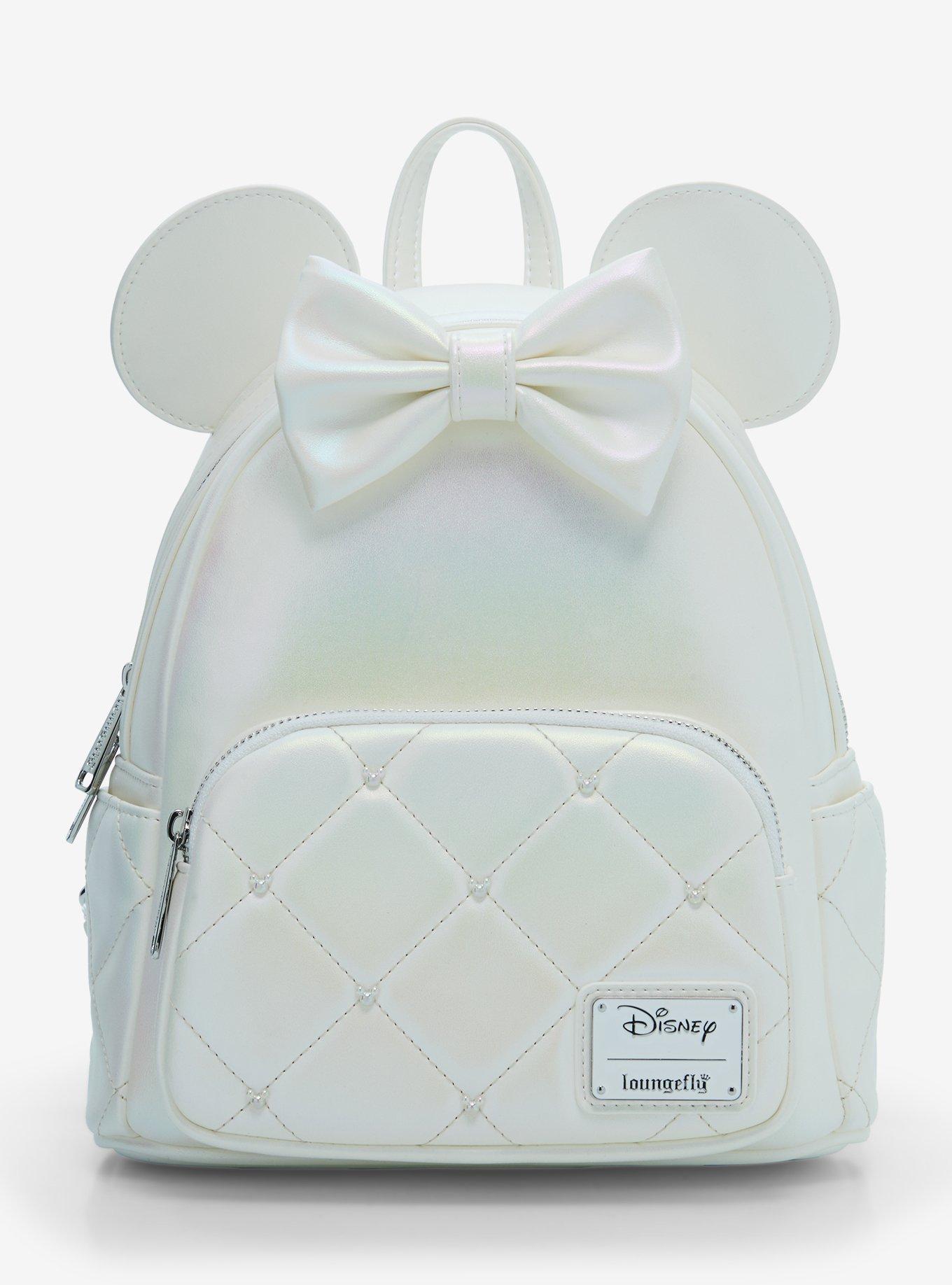 Loungefly Disney Minnie Mouse Iridescent Bridal Mini Backpack | BoxLunch