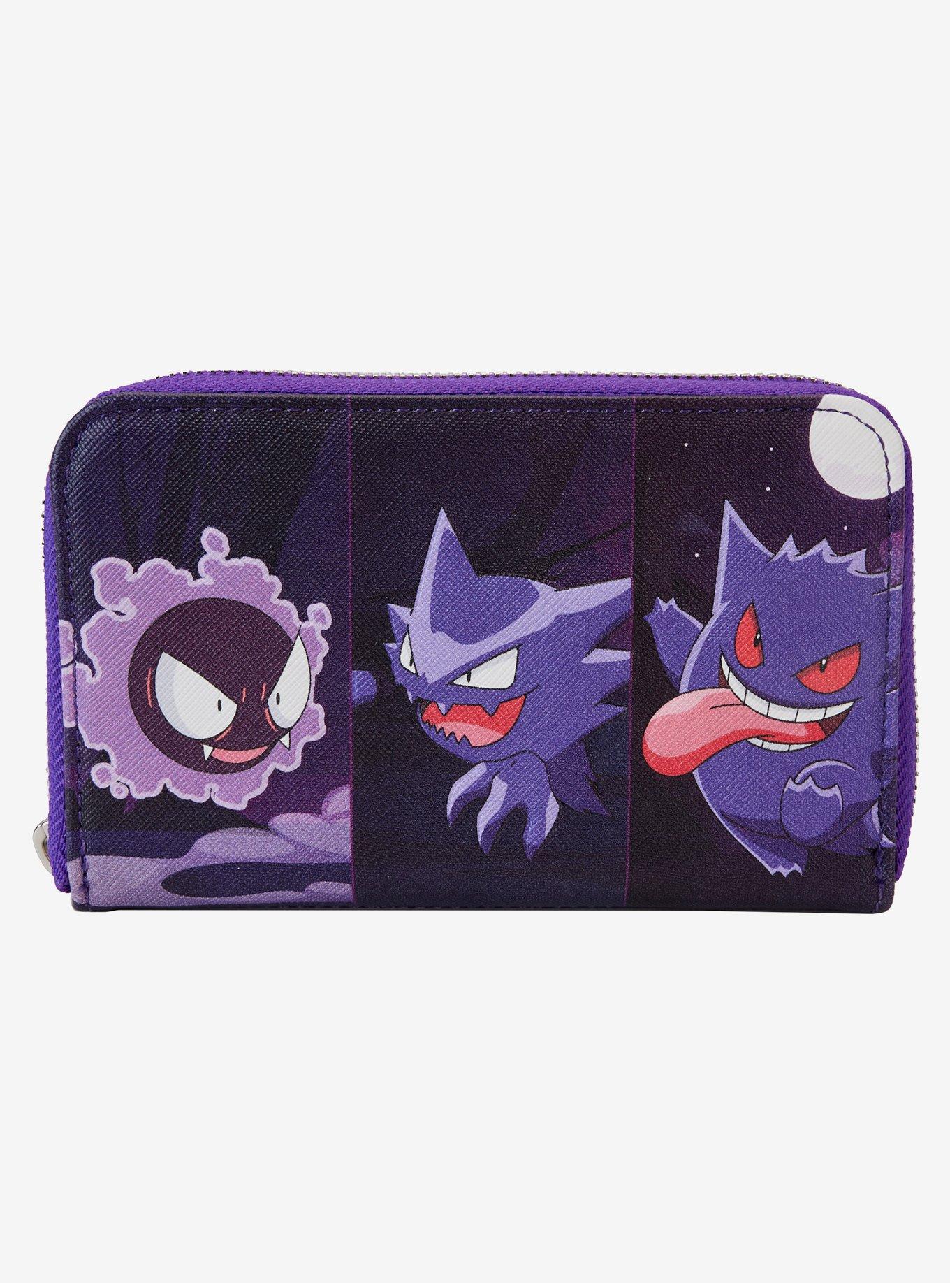 Loungefly Pokémon Gengar Evolution Zip Wallet, , hi-res