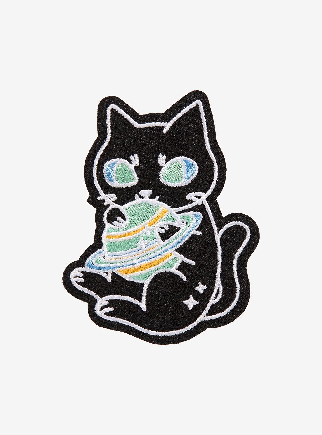 Black Cat Planet Patch, , hi-res