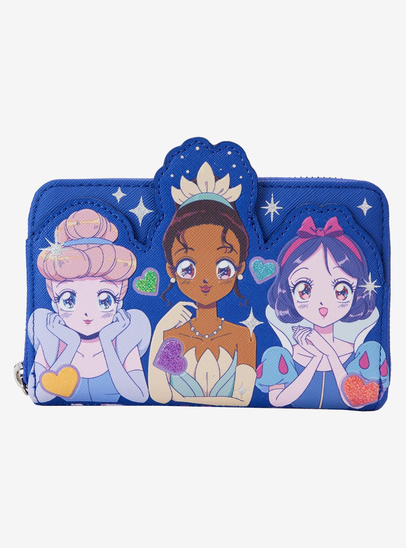 Loungefly Disney Princess Manga Style Zipper Wallet, , hi-res