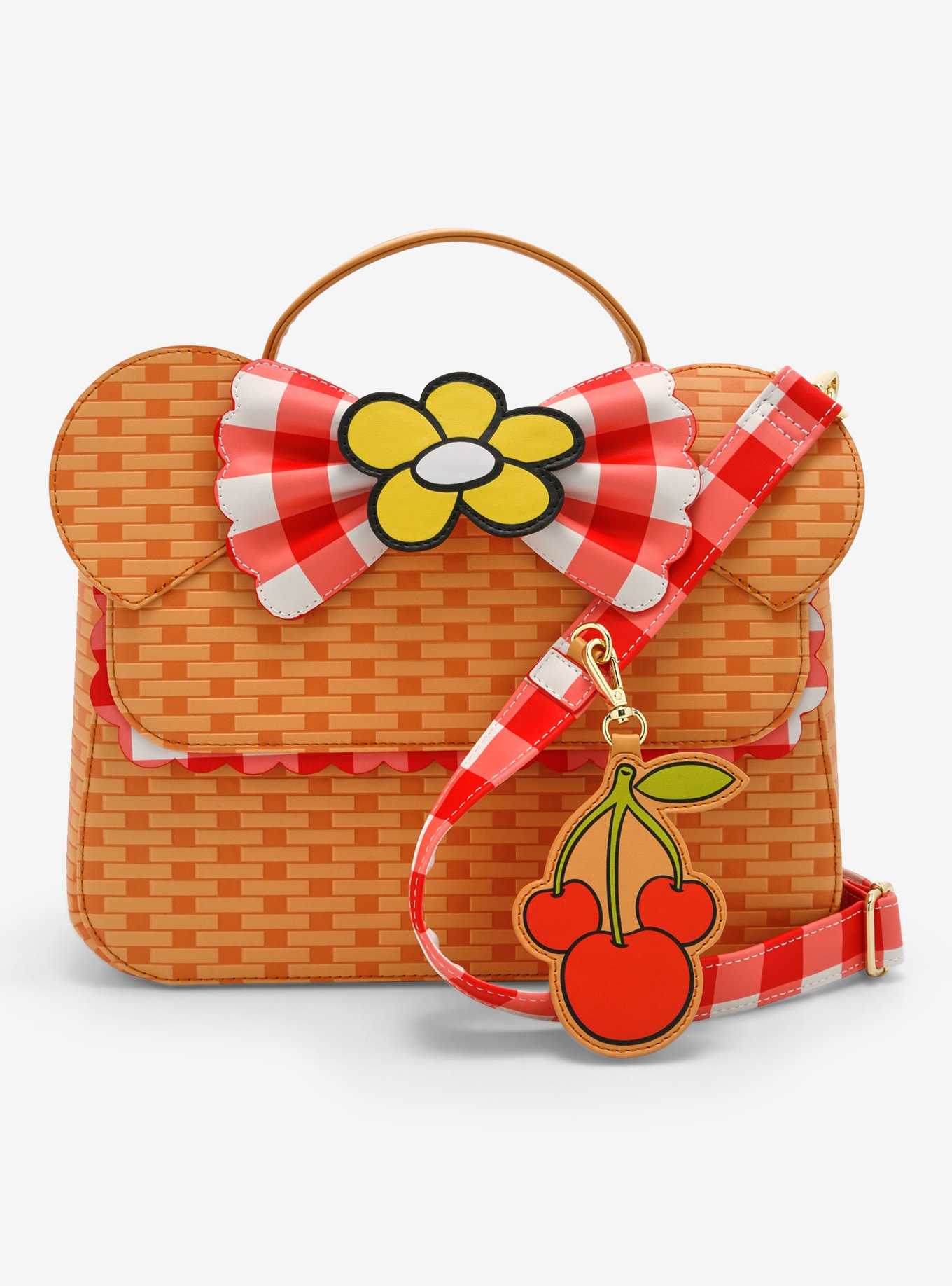 Loungefly Disney Minnie Mouse Picnic Basket Crossbody Bag, , hi-res