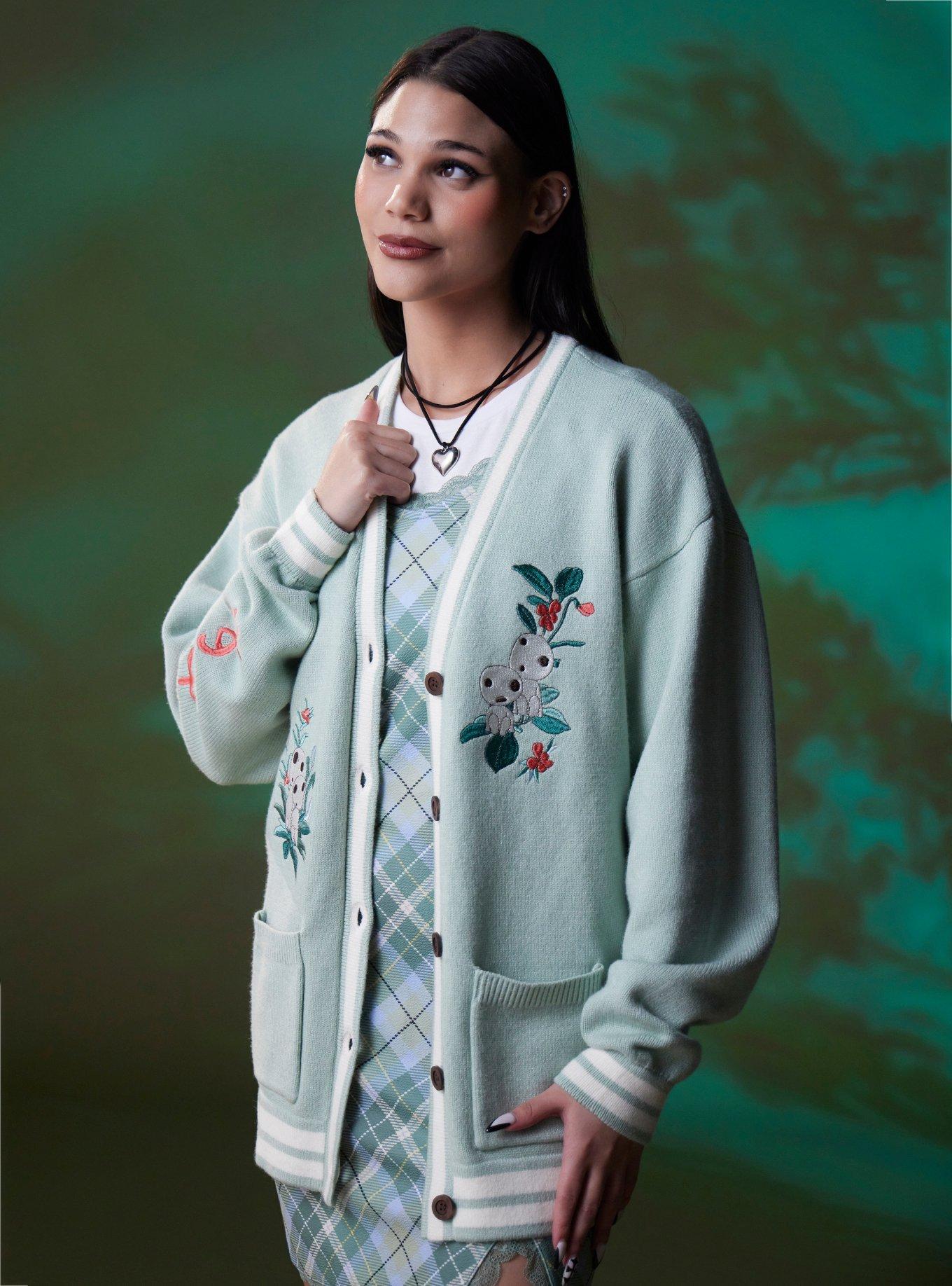 Her Universe Studio Ghibli® Princess Mononoke Embroidered Girls Cardigan, MULTI, hi-res