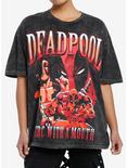 Marvel Deadpool Collage Girls Oversized T-Shirt, MULTI, hi-res