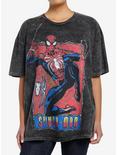 Marvel Spider-Man Swinging Boyfriend Fit Girls T-Shirt, MULTI, hi-res