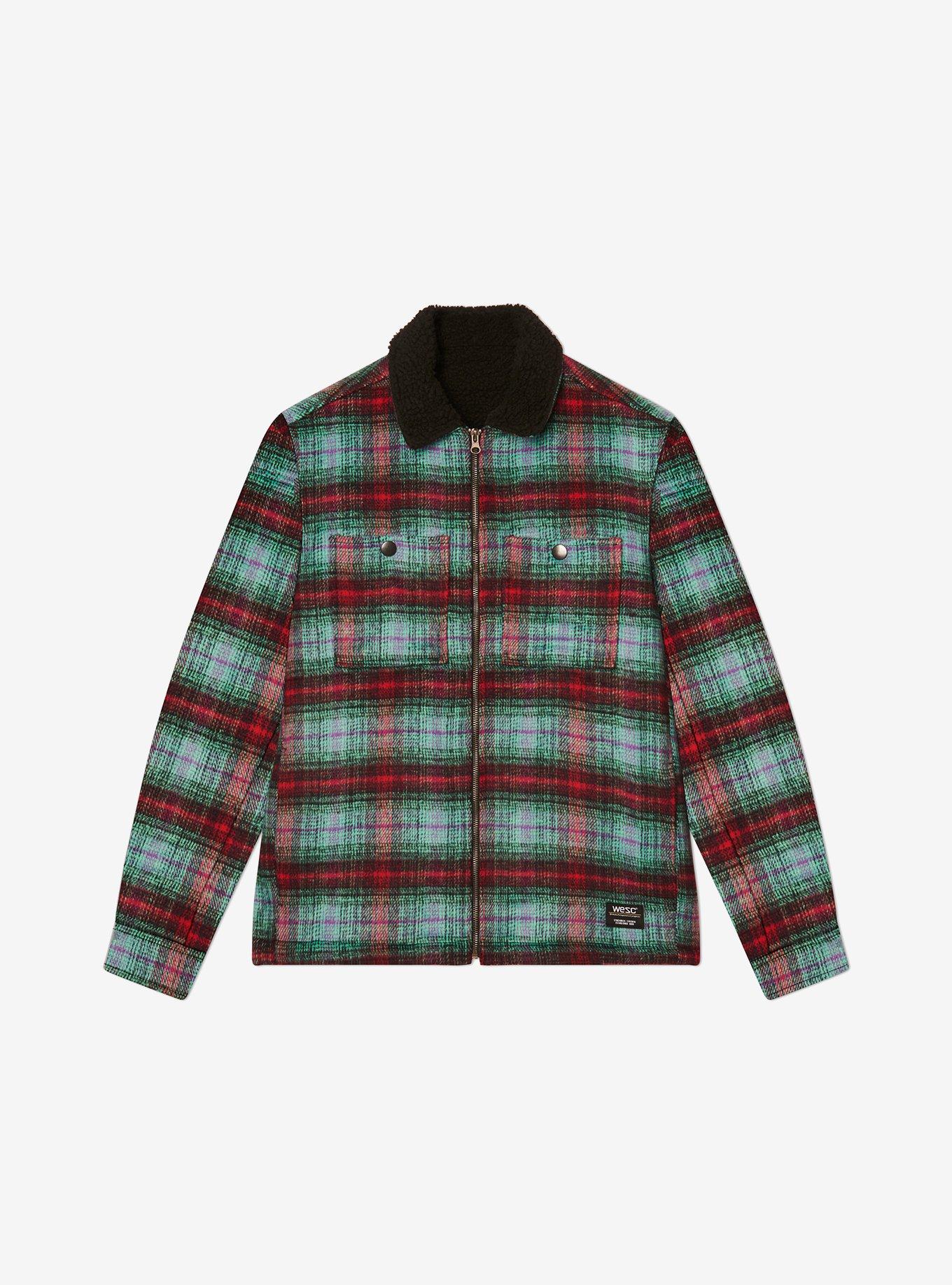 WeSC Liam Washed Plaid Jacket, , hi-res