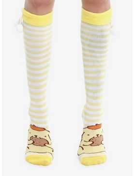 Pompompurin Stripe Pom Knee-High Socks, , hi-res