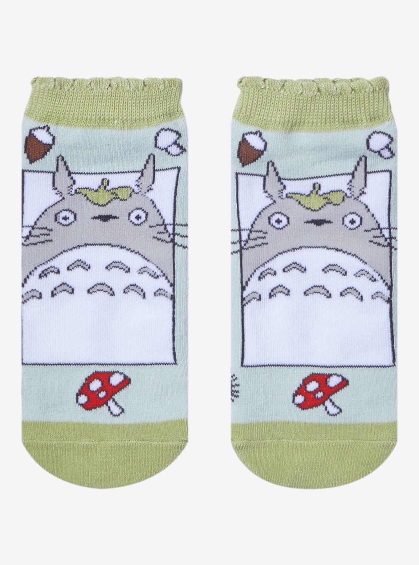 Studio Ghibli My Neighbor Totoro Mushroom No-Show Socks, , hi-res