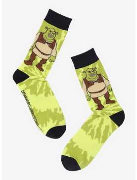 Shrek Green Tie-Dye Crew Socks, , hi-res