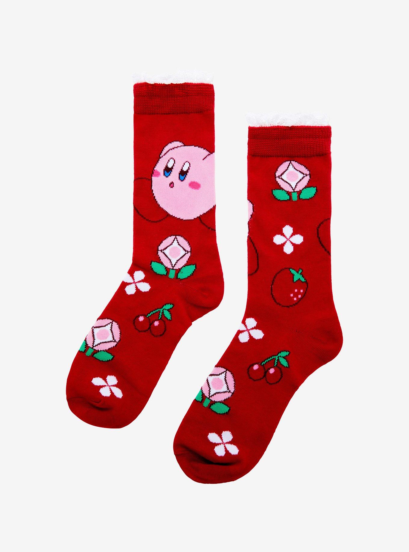 Kirby Fruit & Flowers Crew Socks, , hi-res