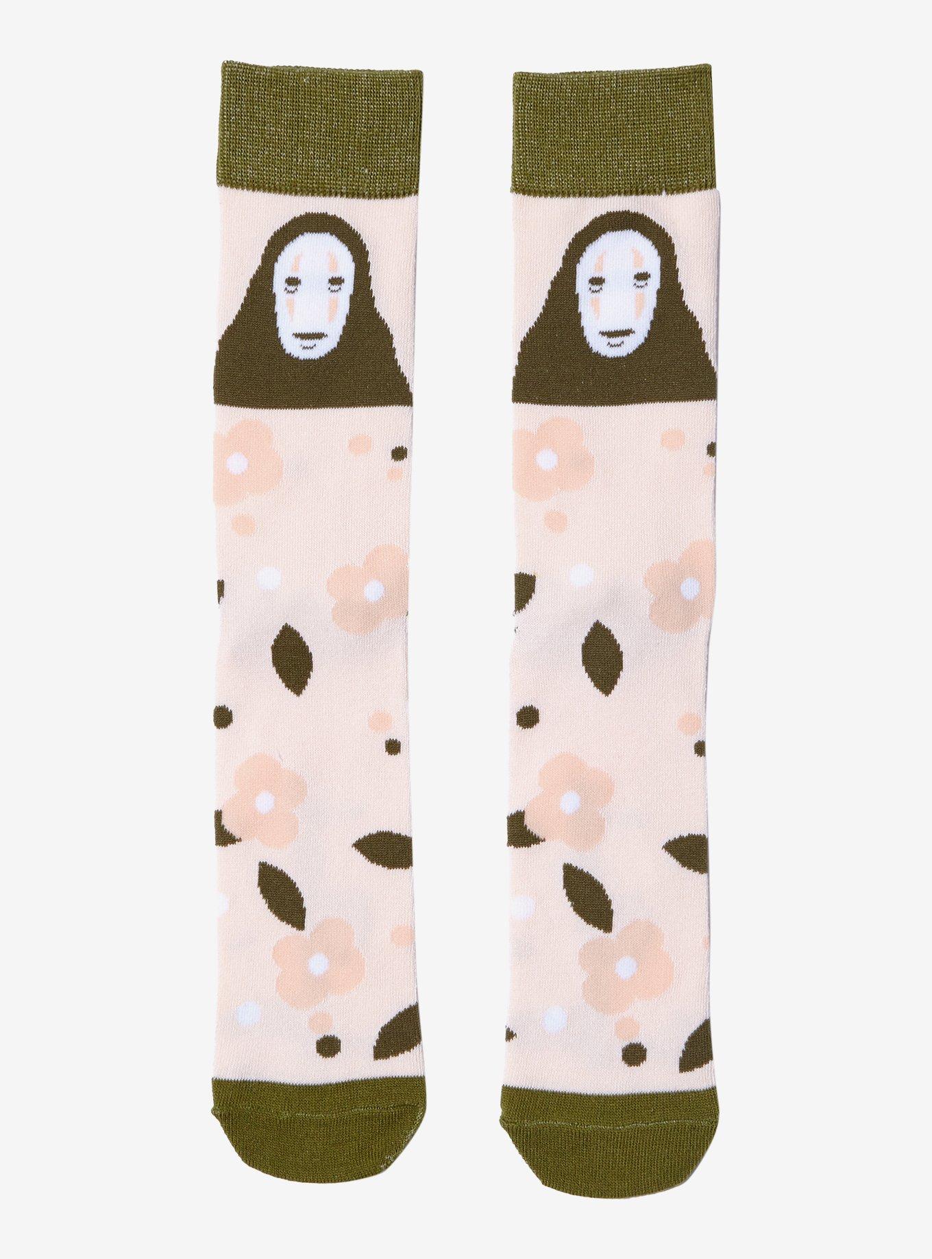 Studio Ghibli® Spirited Away No-Face Flowers Crew Socks, , hi-res