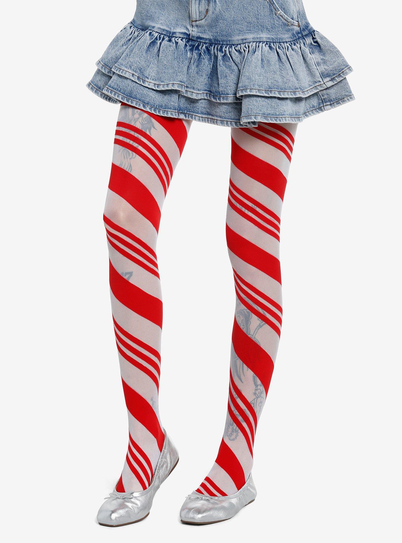 Women's candy hotsell cane striped leggings