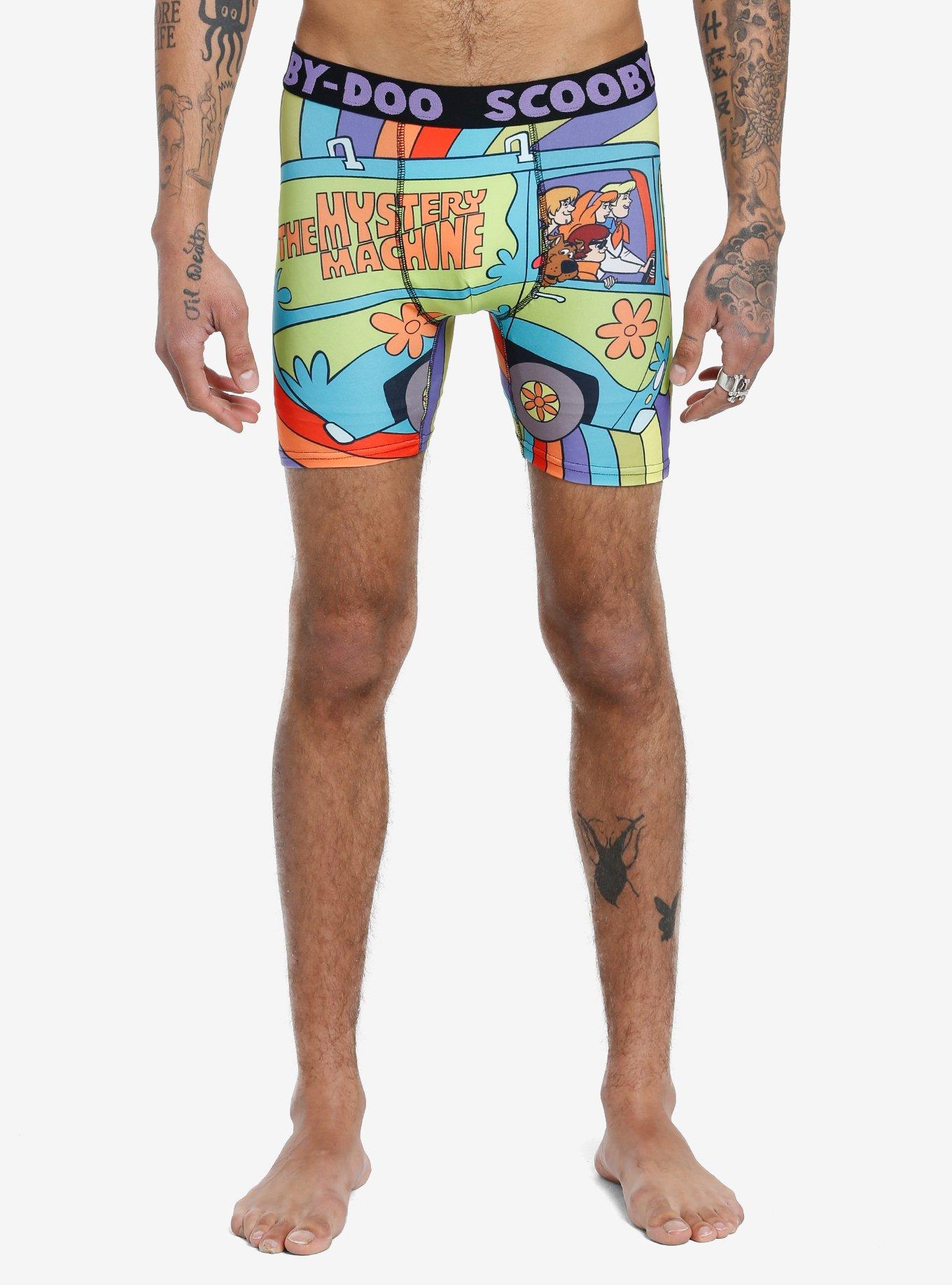 Scooby Doo Classic Boxer Briefs - Mens Boxer Briefs Underwear Loungewear  Set, Shaggy, Velma, Mystery Machine Boxer Briefs, White, Medium :  : Clothing, Shoes & Accessories