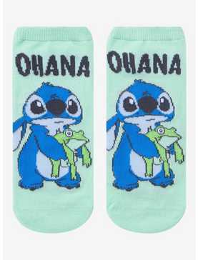 Disney Lilo & Stitch Frog Ohana No-Show Socks, , hi-res