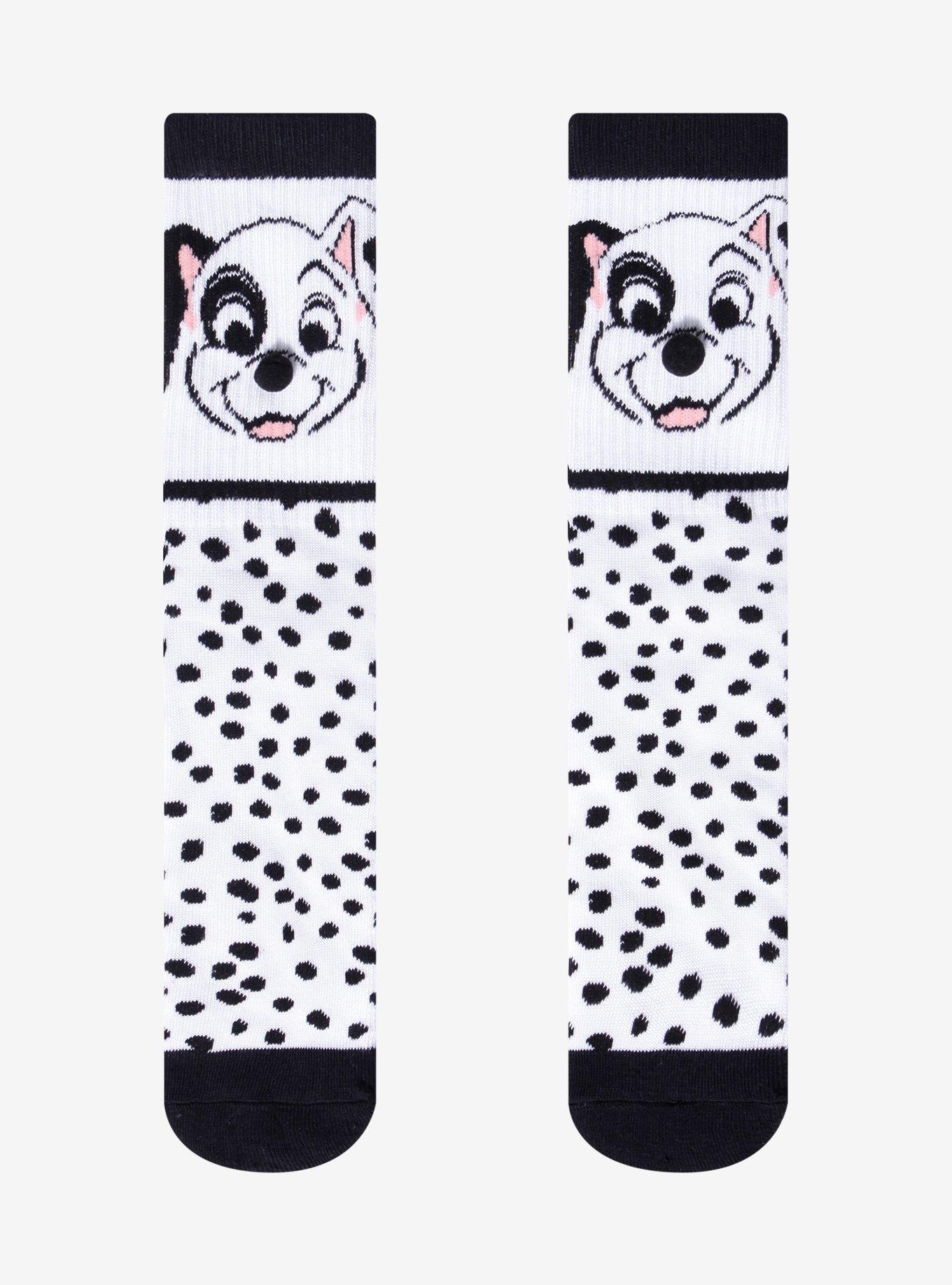 Disney 101 Dalmatians Patch 3D Nose Crew Socks