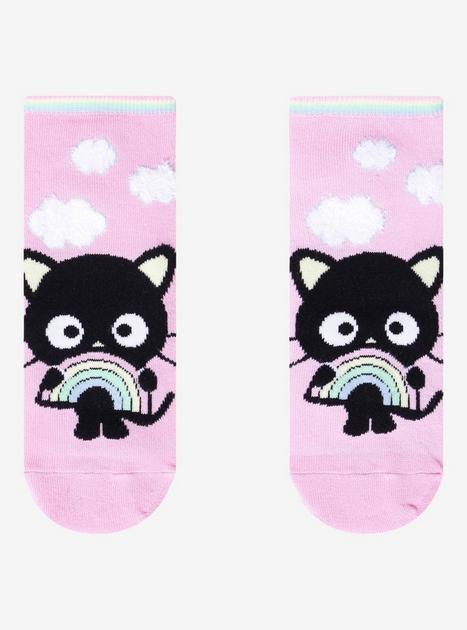Chococat Pastel Rainbow Clouds No-Show Socks | Hot Topic
