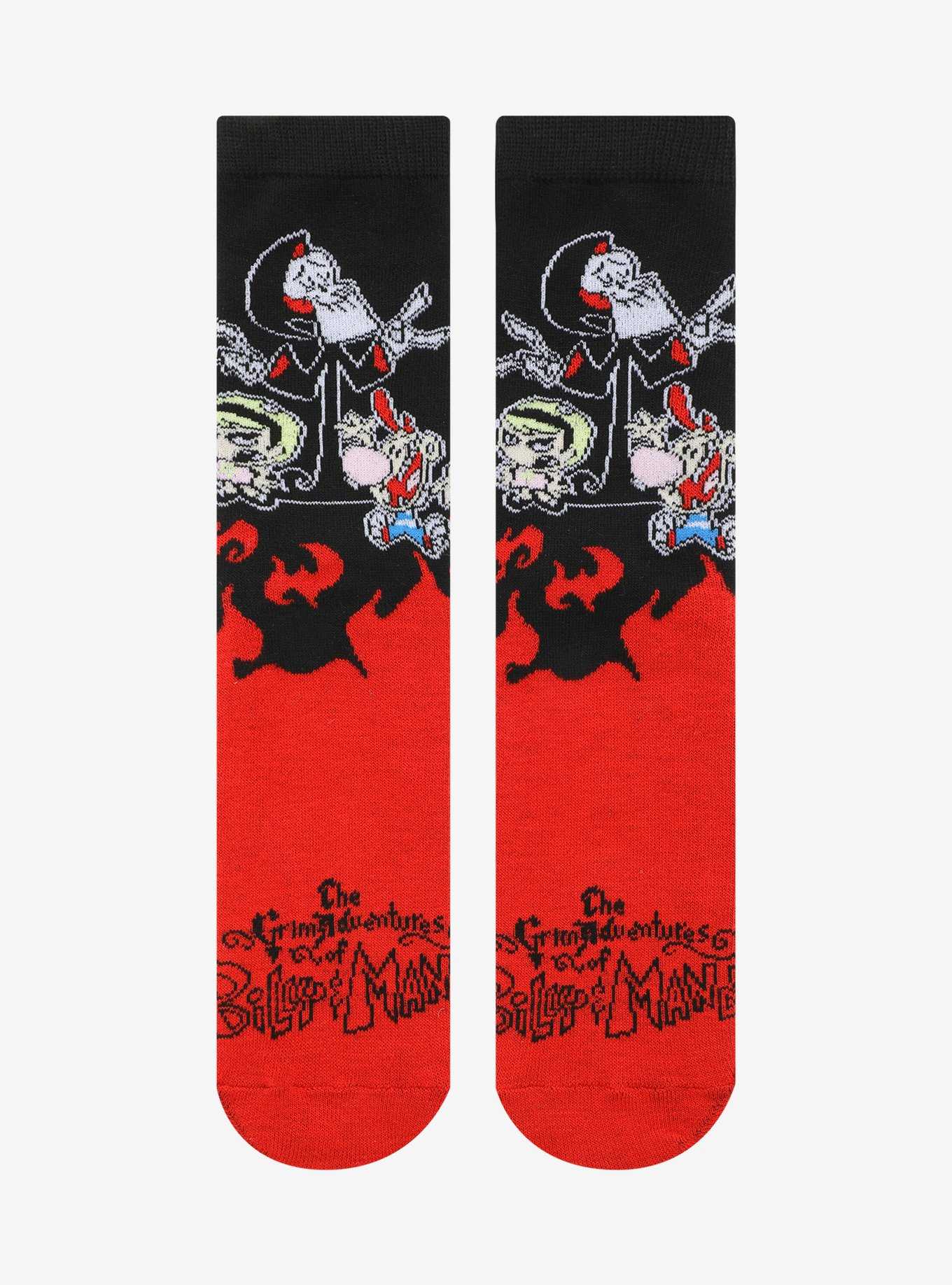 The Grim Adventures Of Billy And Mandy Group Crew Socks, , hi-res