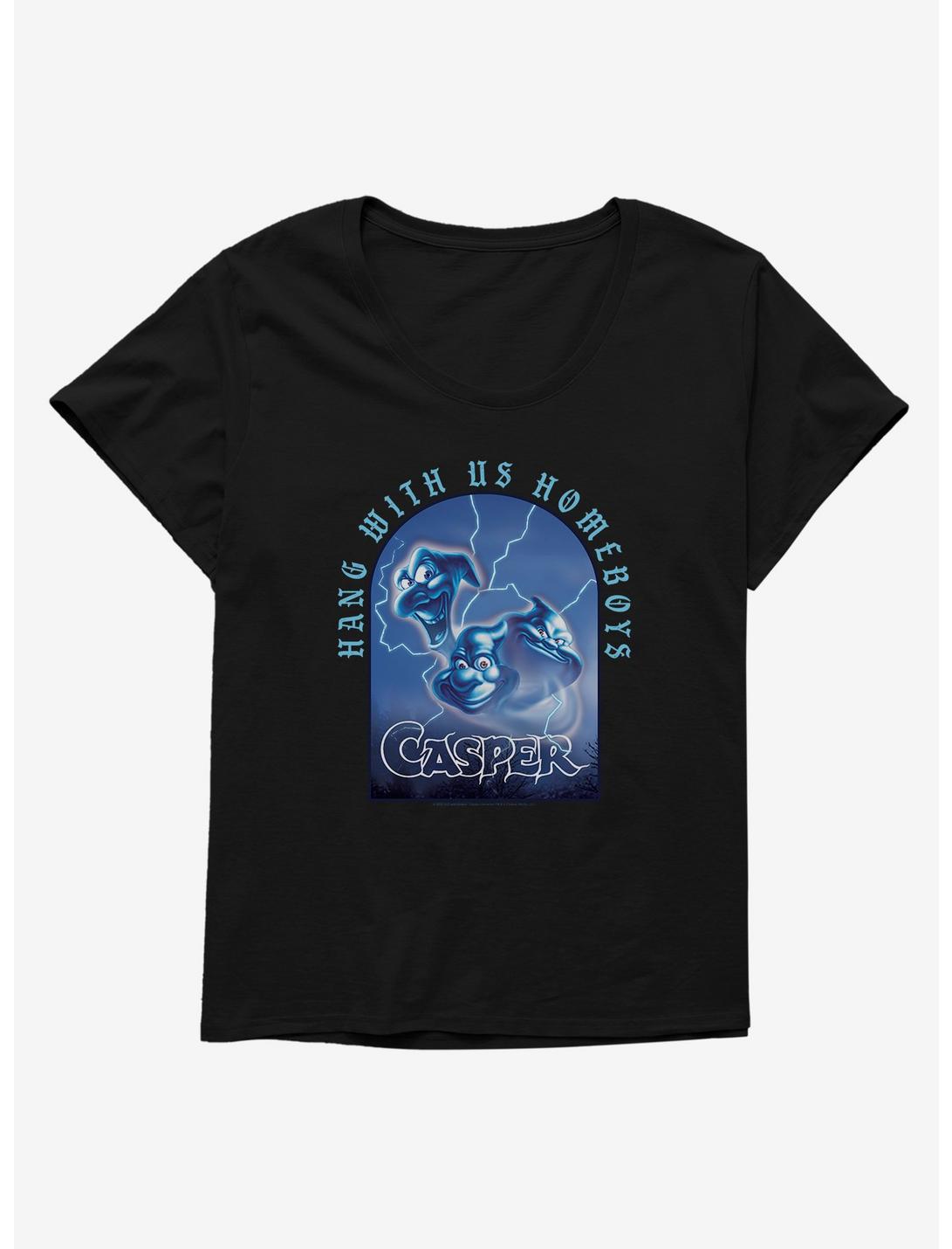 Casper Homeboys Womens T-Shirt Plus Size, BLACK, hi-res