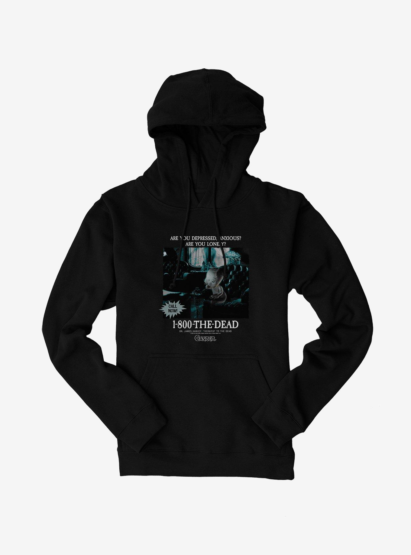 Casper 1-800-THE-DEAD Hoodie, BLACK, hi-res