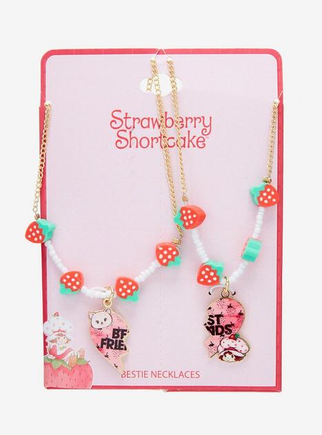 Strawberry Shortcake Heart Strawberry Best Friend Necklace Set | Hot Topic