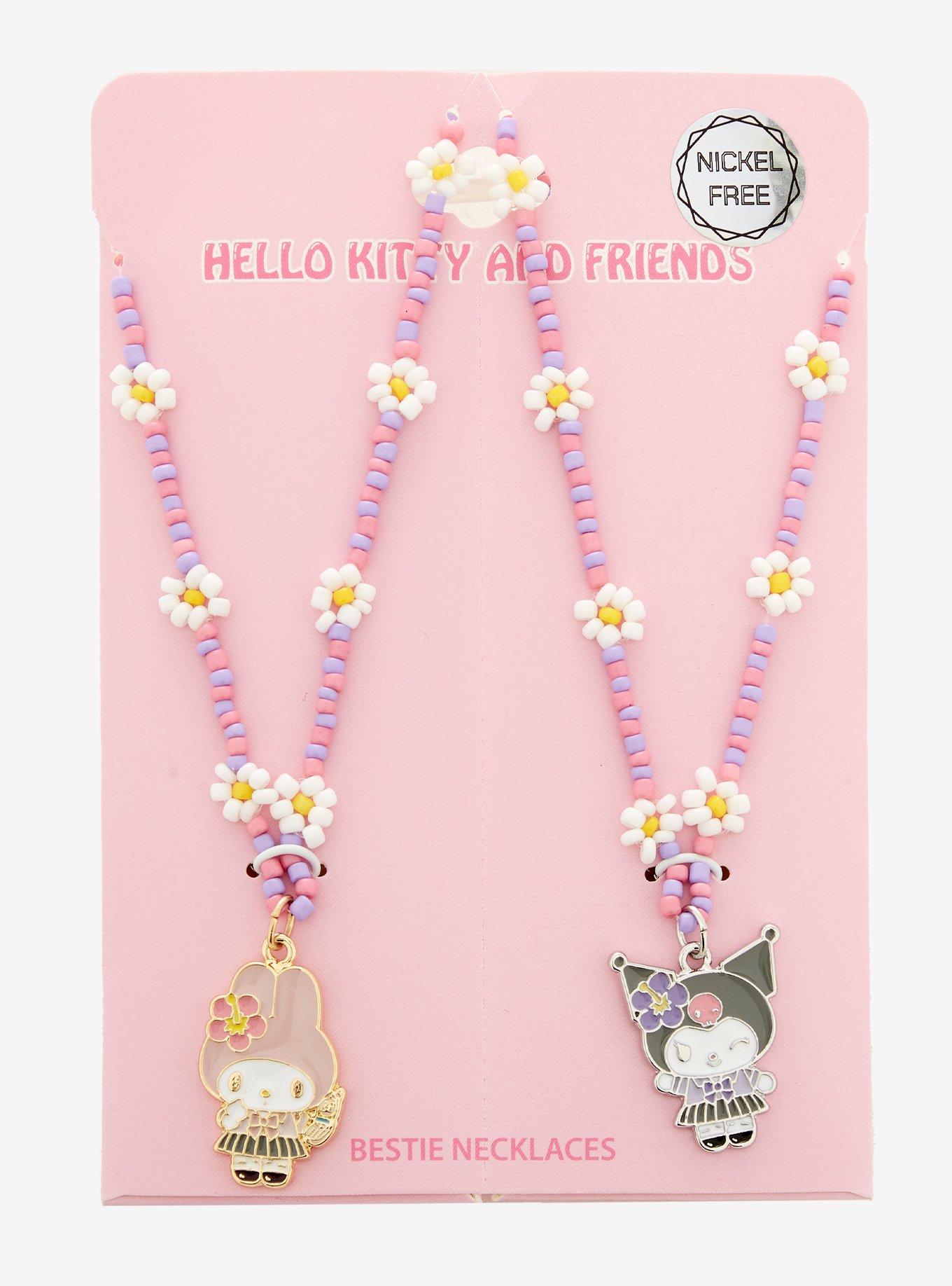 My Melody & Kuromi Kogyaru Best Friend Necklace Set, , hi-res