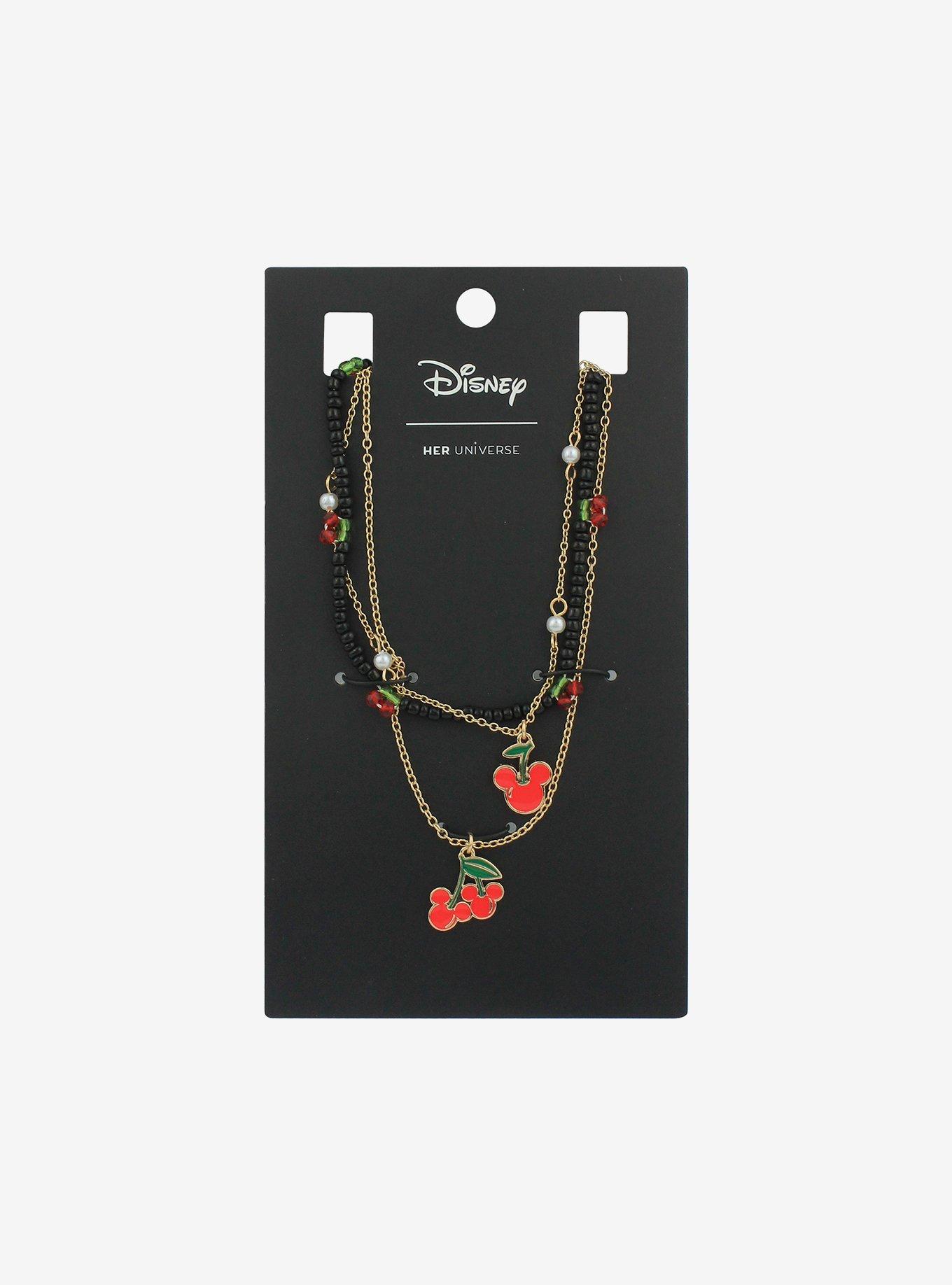Her Universe Disney Mickey Mouse Cherry Necklace Set