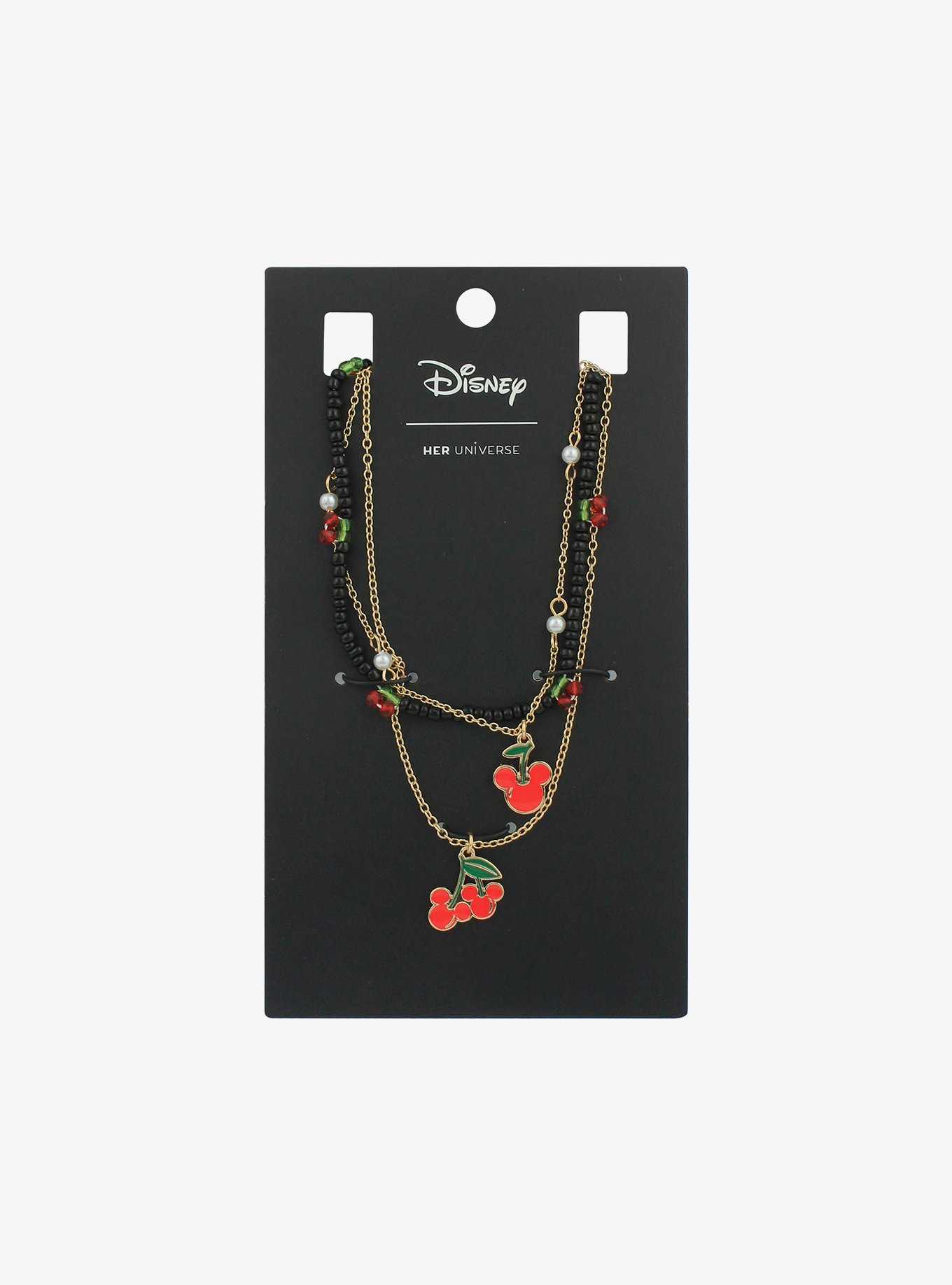 Her Universe Disney Mickey Mouse Cherry Necklace Set, , hi-res