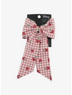 Her Universe Disney Mickey Mouse Cherries Gingham Hair Bow, , hi-res