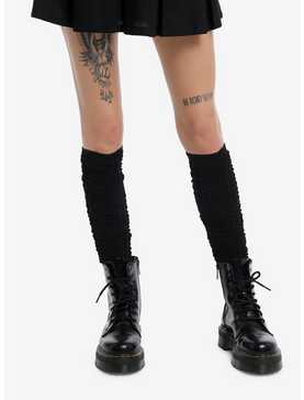 Black Slouch Knee-High Socks, , hi-res