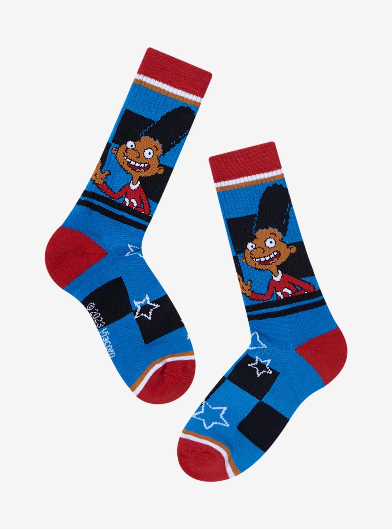 Hey Arnold! Gerald Stars Crew Socks, , hi-res