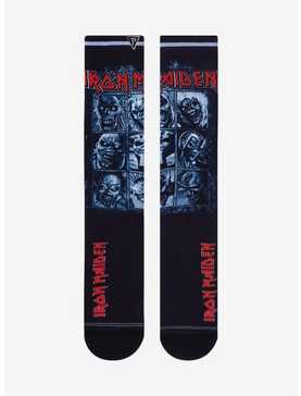 Perri's Iron Maiden Eddie Grid Crew Socks, , hi-res