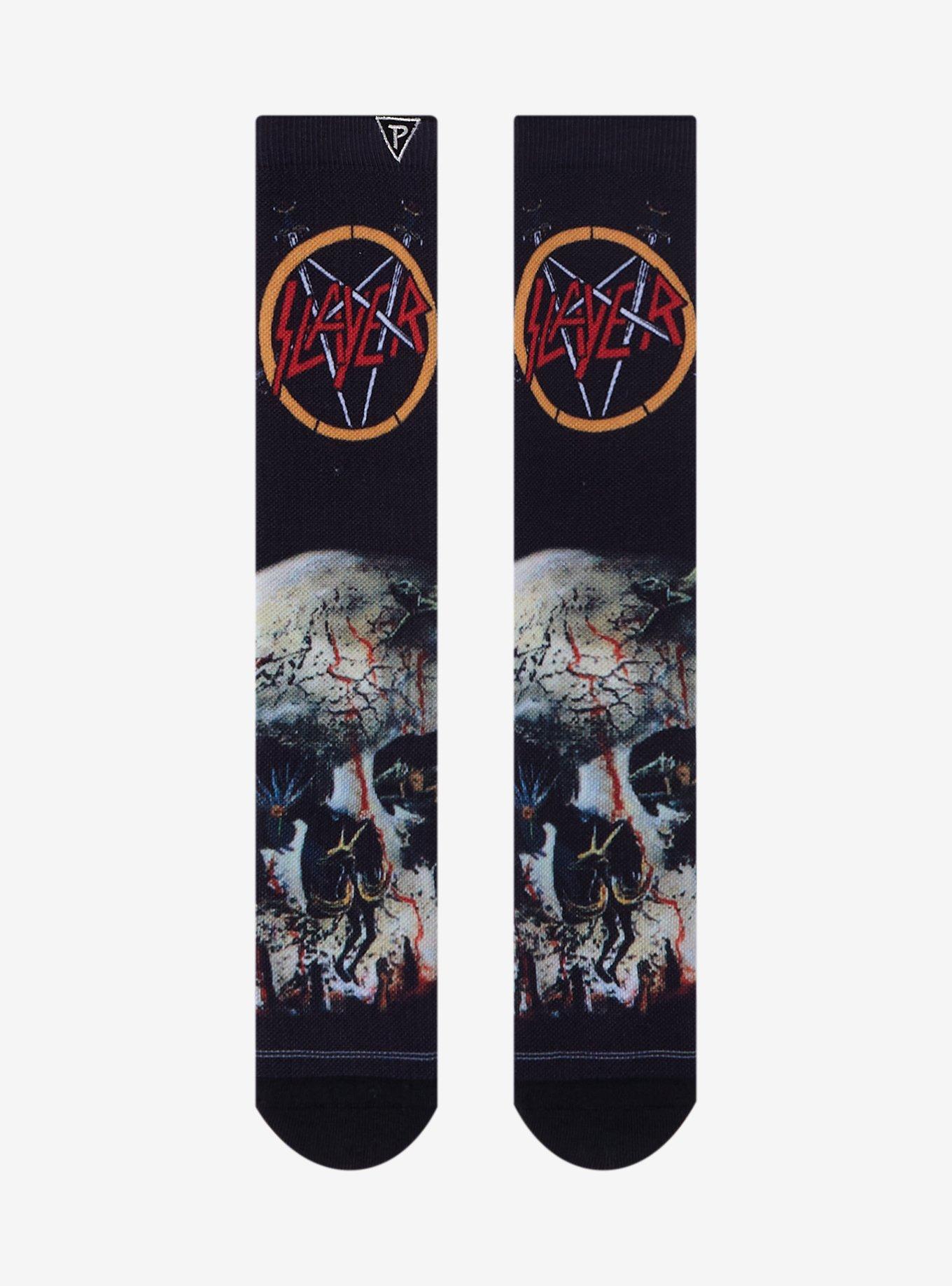 Slayer Skull Crew Socks, , hi-res