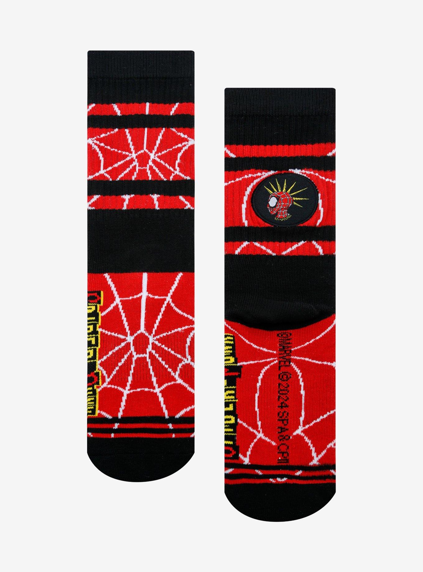 Marvel Spider-Man: Across The Spider-Verse Spider-Punk Crew Socks, , hi-res