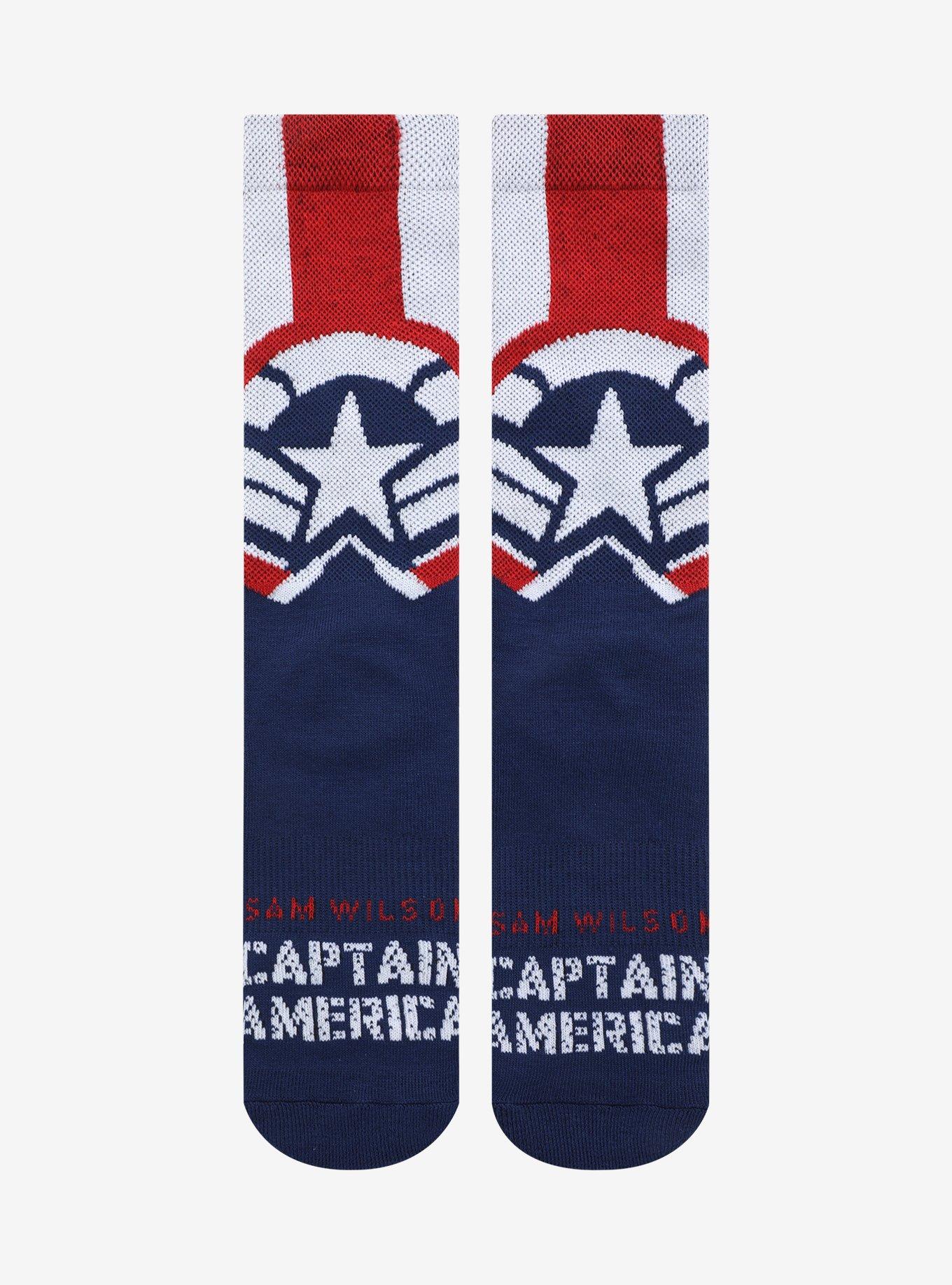 Marvel Captain America Sam Wilson Crew Socks, , hi-res