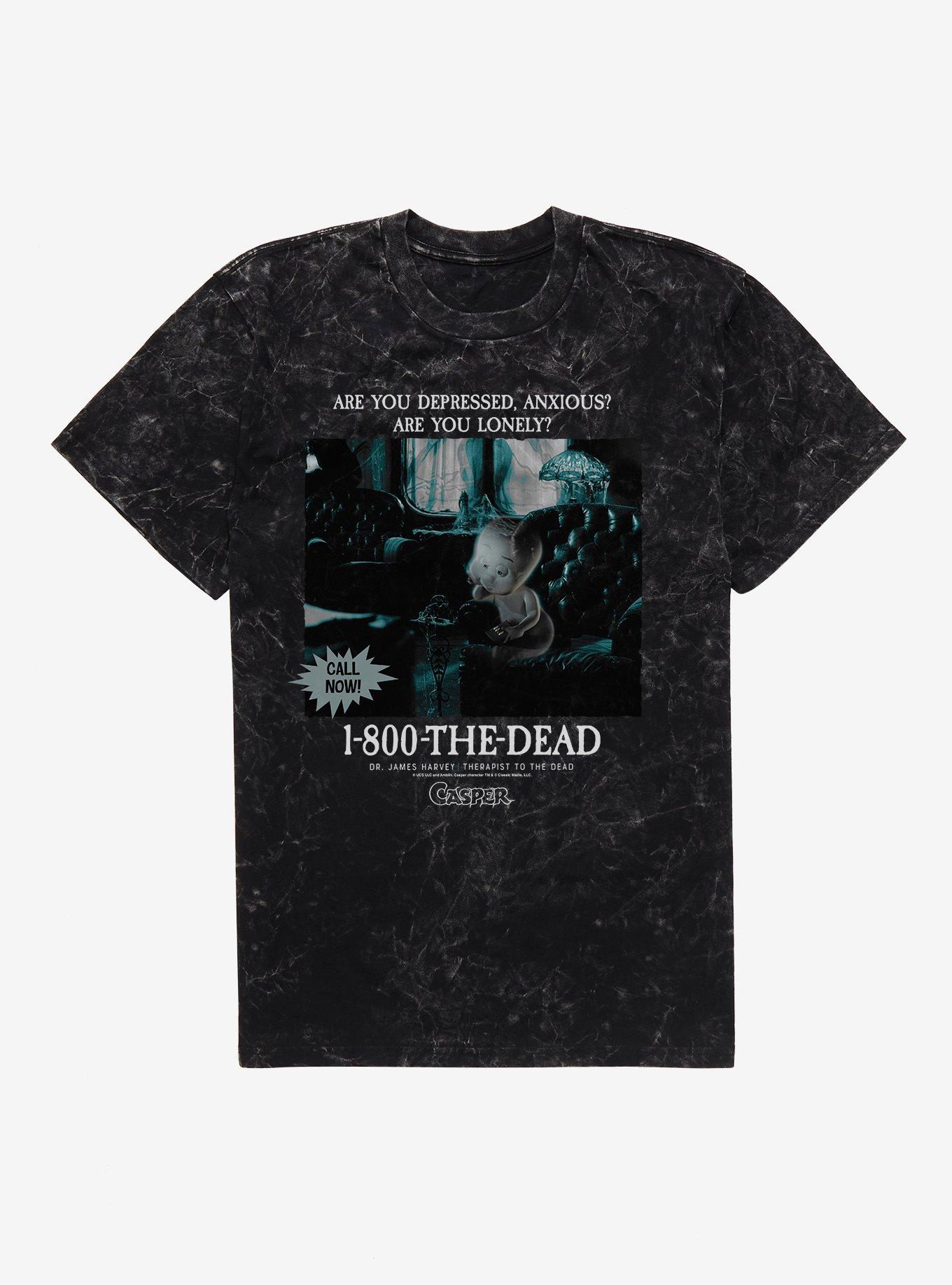 Casper 1-800-THE-DEAD Mineral Wash T-Shirt, , hi-res